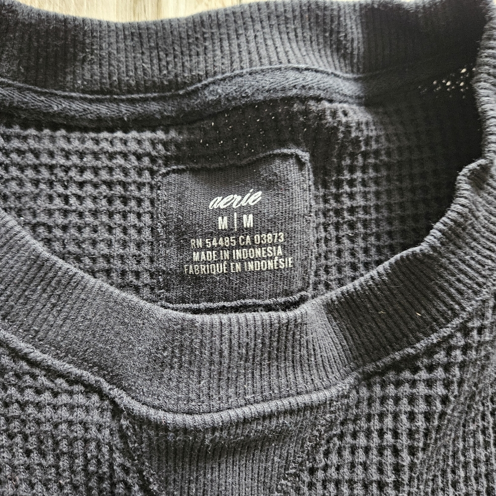 Aerie Waffle Top - Size Medium - Picture 2 of 3